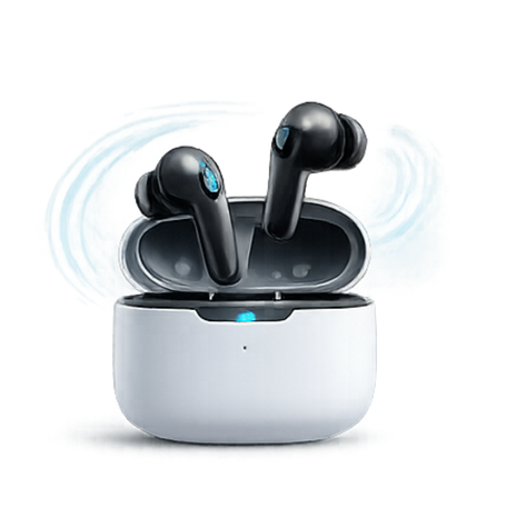 Bluetooth Earbuds Category Icon for Gul Plaza PK Online Store Featuring Wireless Audio Devices and Mobile Accessories