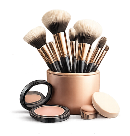 Makeup Brushes Category Icon for Gul Plaza PK Online Store Featuring Beauty and Cosmetic Tools